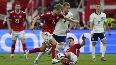 Euro 2024: England only manage a 1-1 draw against Denmark after Hjulmand's dream goal