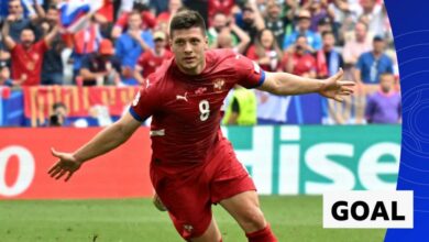 Jovic heads in late equaliser for Serbia