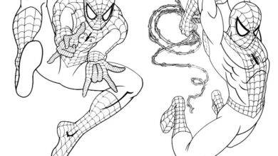 spiderman coloring pages