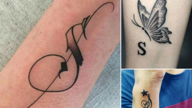 S Letter Tattoo Designs