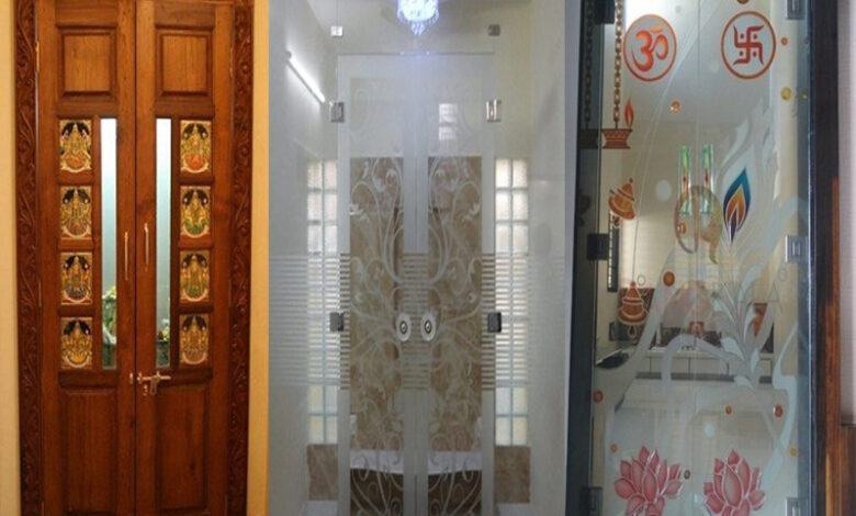 15+ Beautiful Pooja Room Door Designs With Images 2024