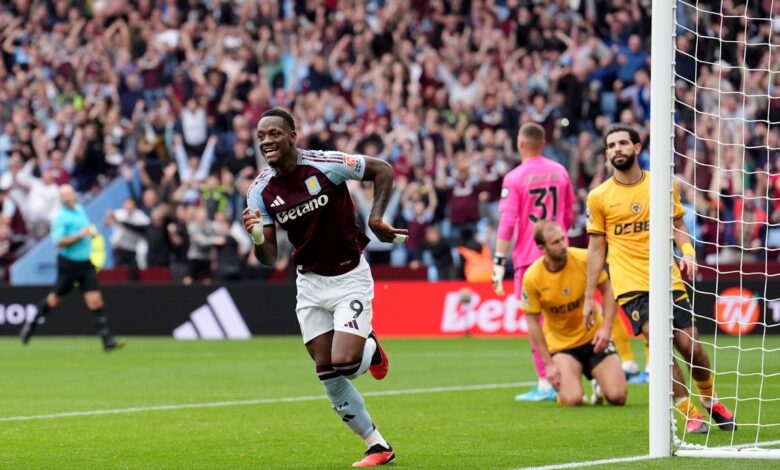 Aston Villa complete stunning comeback win against Wolves in Midlands derby