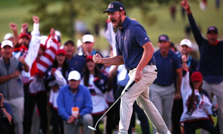 Clutch Cantlay helps US take lead in Presidents Cup