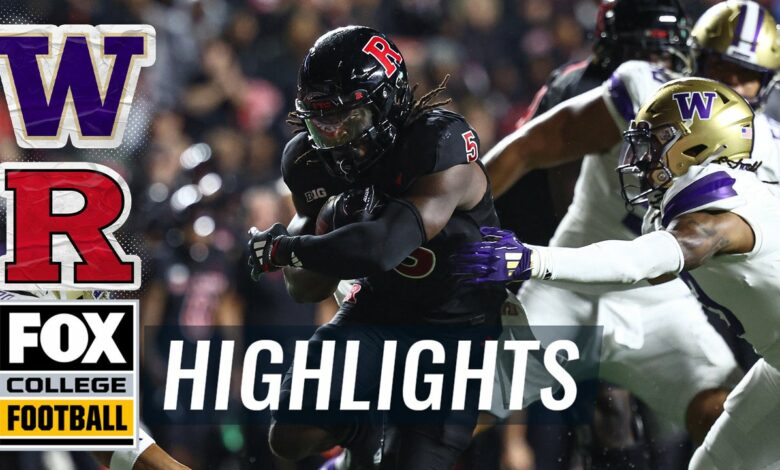 Washington Huskies vs. Rutgers Scarlet Knights Highlights