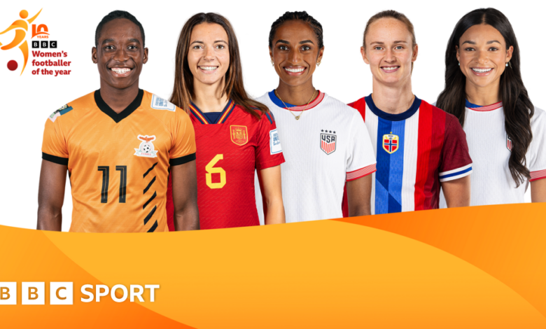 BBC Women's Footballer of the Year nominees announced