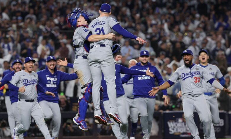 Bring it in five! The Dodgers are the World Series champions.