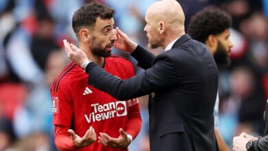 Bruno Fernandes sends message to Eric ten Hag after sacking Manchester United manager