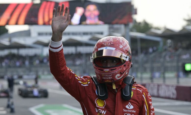 Carlos Sainz Jr leads F1 qualifying at Mexico City Grand Prix