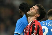 Christian Pulisic limited to substitute appearance in AC Milan defeat after flu