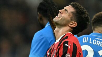 Christian Pulisic limited to substitute appearance in AC Milan defeat after flu