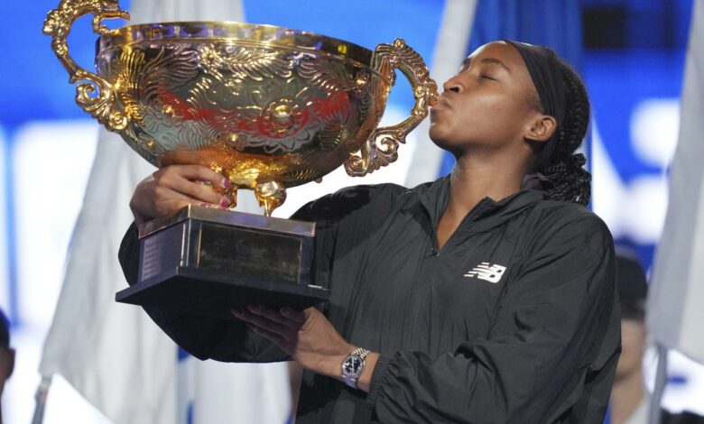 Coco Gauff wins China Open final in straight sets, Sinner and Alcaraz advance in Shanghai