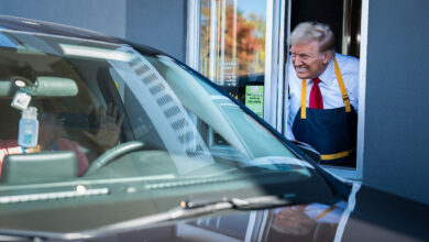 Donald Trump plays at that McDonald's I once knew