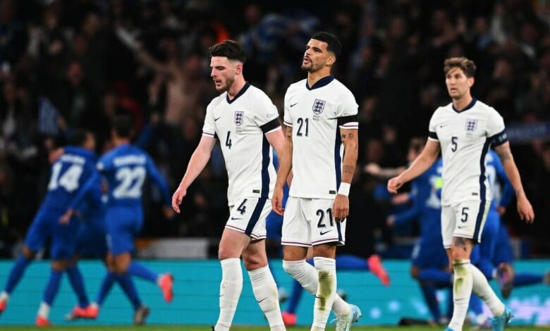 England vs Greece live updates: Nations League results and reaction as Carlesley side lose in stoppage time