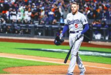 Freddie Freeman (ankle) out of Dodgers' lineup for NLCS Game 4