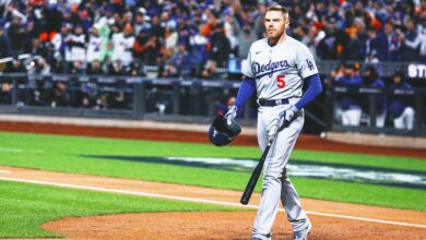 Freddie Freeman (ankle) out of Dodgers' lineup for NLCS Game 4