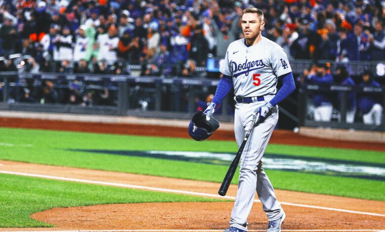 Freddie Freeman (ankle) out of Dodgers' lineup for NLCS Game 4