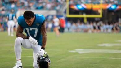 Jaguars TE Evan Engram (hamstring) looks to return Sunday