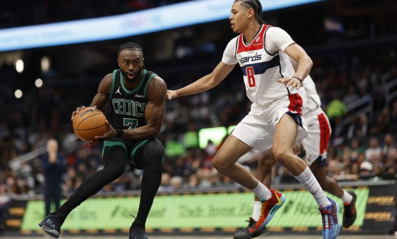 Jaylen Brown, Jayson Tatum sharp again, Celtics beat Wizards