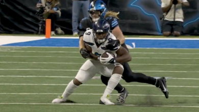 Kenneth Walker III's somersault first down is the NFL's wildest broken tackle this season