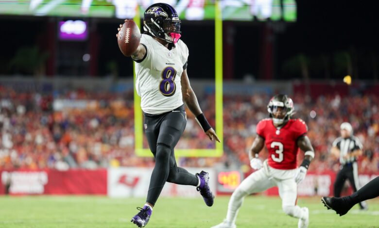 Lamar Jackson's 5-TD attempt leads Ravens past Bucs