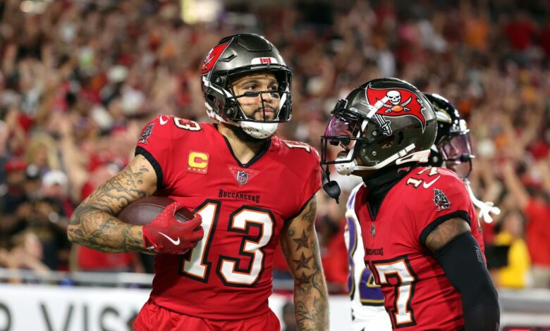 Mike Evans injury update: Buccaneers WR out of 'Monday Night Football' after re-injuring hamstring