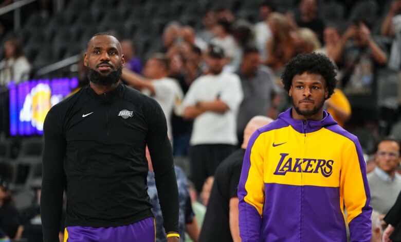 NBA Rumors: LeBron, Bronny James could make history 'quickly' in Lakers vs. Wolves