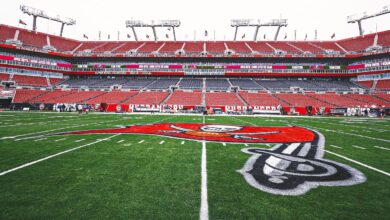 The Buccaneers are relocating to practice for the game in New Orleans ahead of the storm