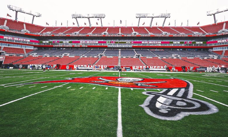 The Buccaneers are relocating to practice for the game in New Orleans ahead of the storm