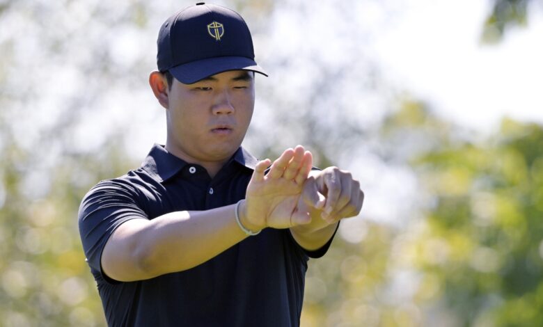 Tom Kim apologizes for locker damage after playoff loss