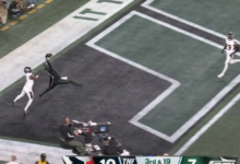 Garrett Wilson's absurd 1-handed TD is the NFL catch of the year