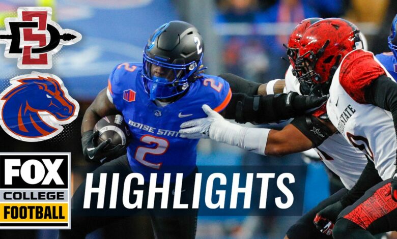 San Diego State Aztecs vs. No. 15 Boise State Broncos Highlights